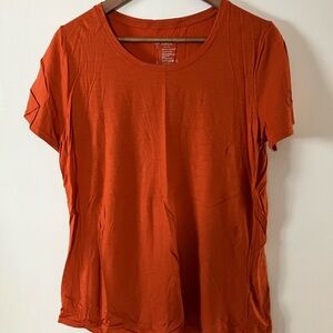 Ibex Orange Merino Wool Tee